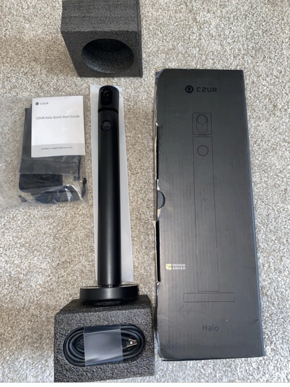 CZUR Halo: Dual Webcam 1080p Streaming Camera w/Microphone